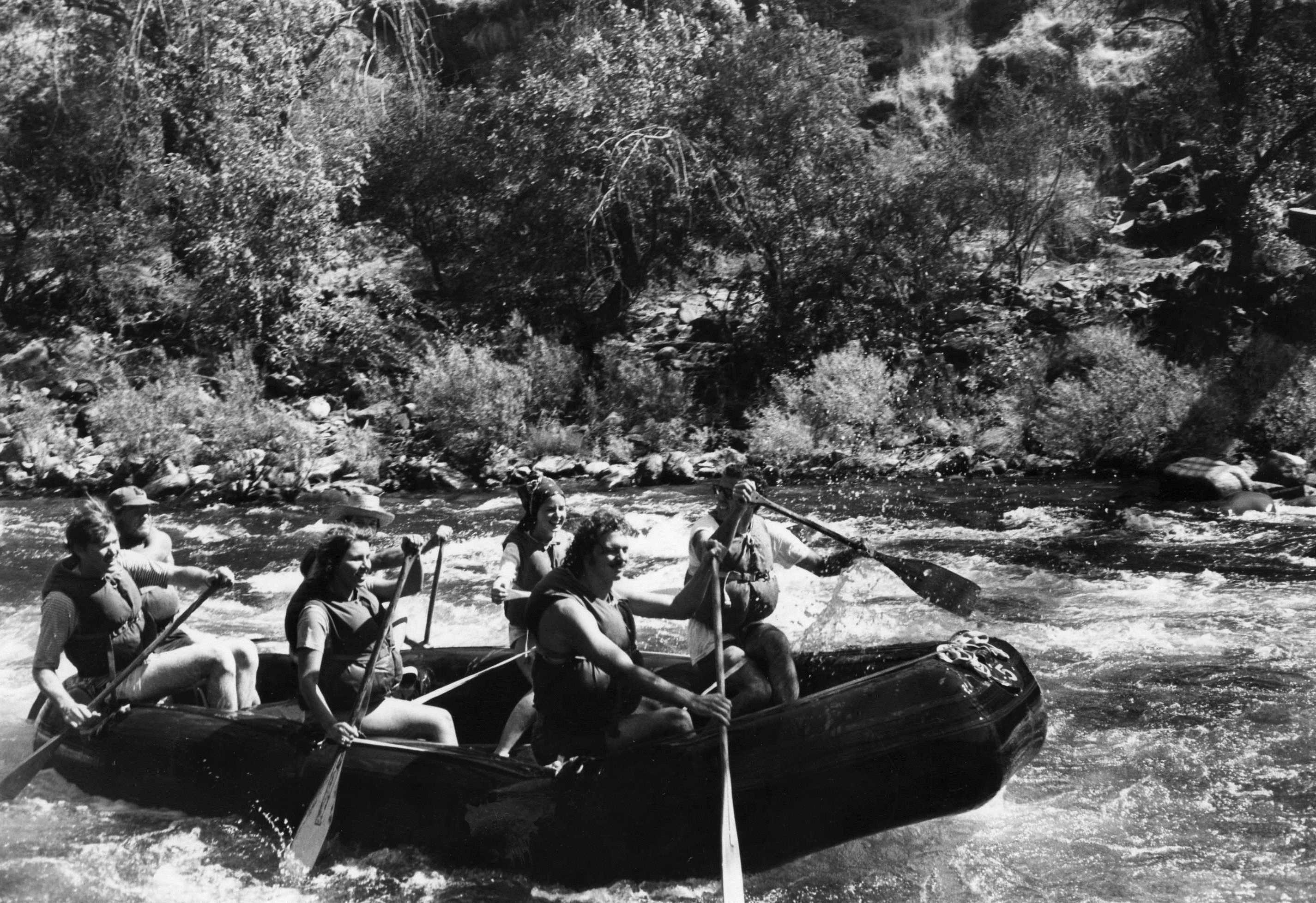 ARTA Paddle Raft, David Kay Front Right, Dick Linford Guiding - The ...