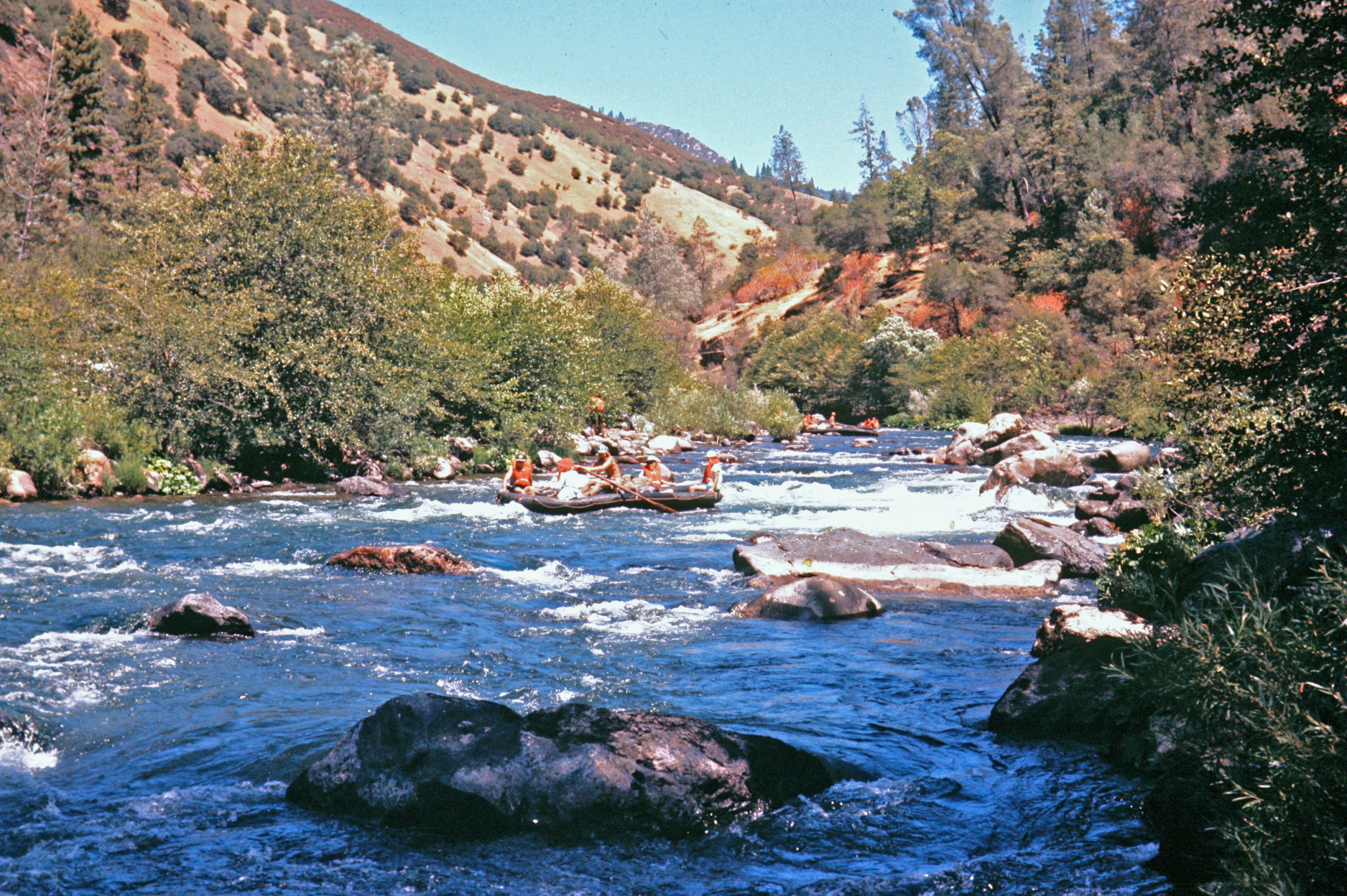 Rare photo of rafting Death Rock Rapid, upper section The Stan The Stan